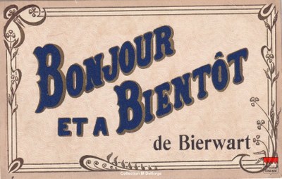 Bierwart - Bonjour et à bientôt