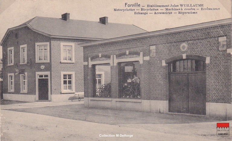 Forville - Etablissement Jules Wuillaume Motocyclettes Bicyclettes Machines à coudre Écrémeuses Échange Accessoires Réparations