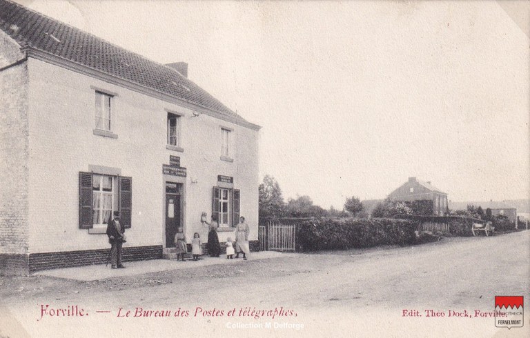 Forville - Le Bureau des Postes et télégraphes
