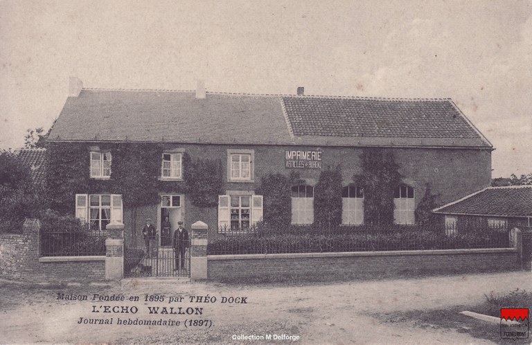 Forville - Maison fondée en 1895 par Théo Dock L'Echo Wallon Journal hebdomadaire (1897)