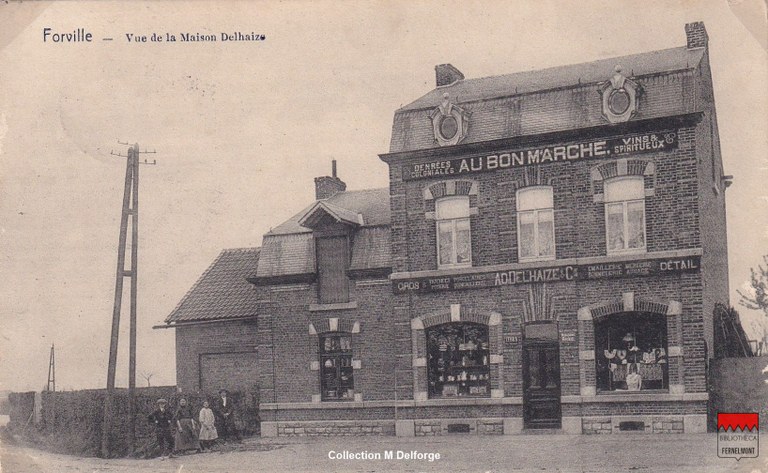 Forville - Vue de la maison Delhaize