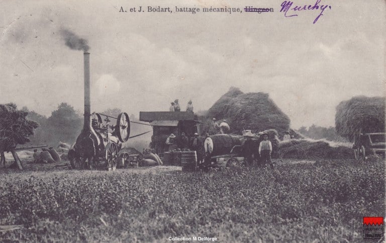 Hingeon - A. et J. Bodart, battage mécanique, Hingeon