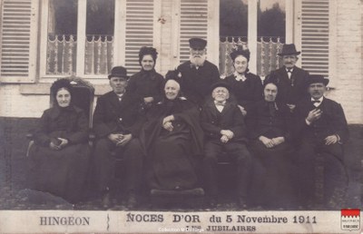 Hingeon - Noces d'Or du 5 novembre 1911 Les Jubilaires