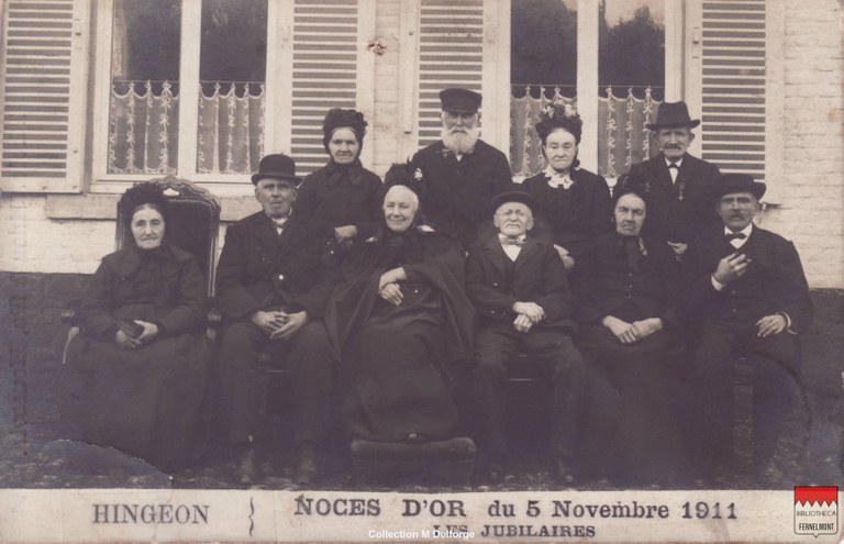 Hingeon - Noces d'Or du 5 novembre 1911 Les Jubilaires