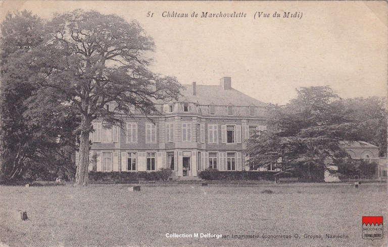 Marchovelette - 51 Château (Vue du Midi)