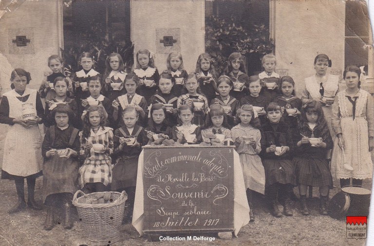 Noville-les-Bois - École communale adoptée Souvenir de la soupe scolaire