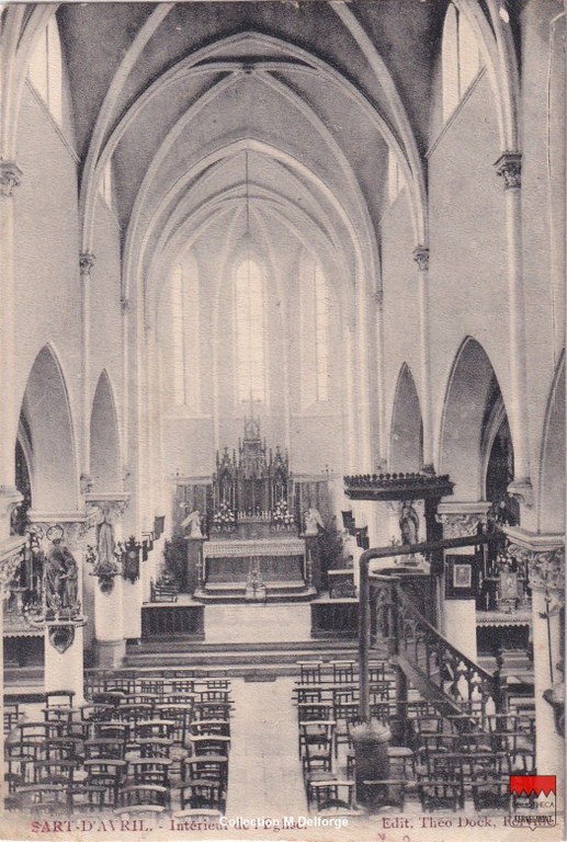 Noville-les-Bois Sart d'Avril - Intérieur de l'église