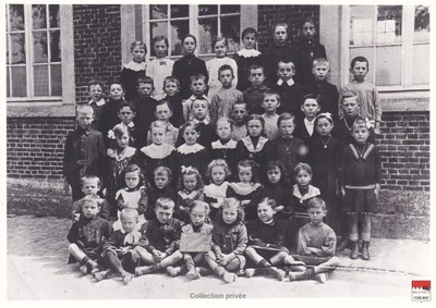 Bierwart - Classe de l'école communale 1918