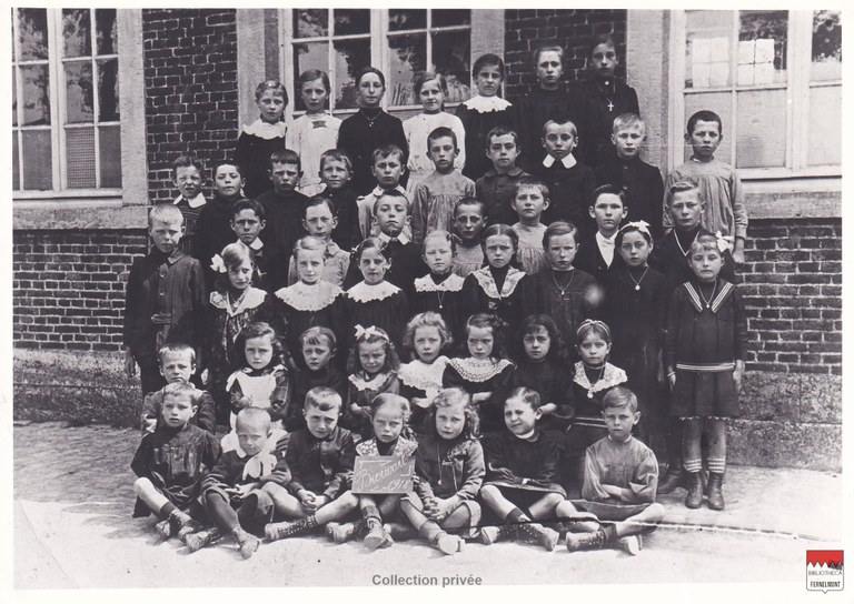 Bierwart - Classe de l'école communale 1918