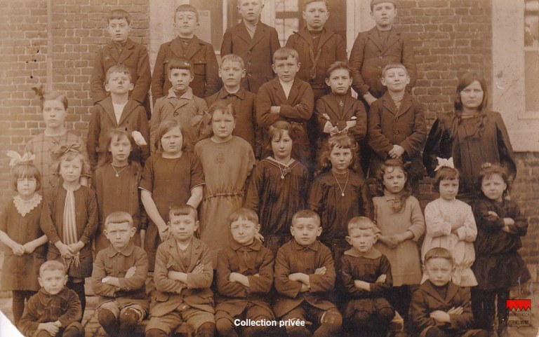 Bierwart - Classe de l'école communale 1925