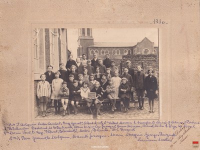 Bierwart - Classe de l'école communale 1930