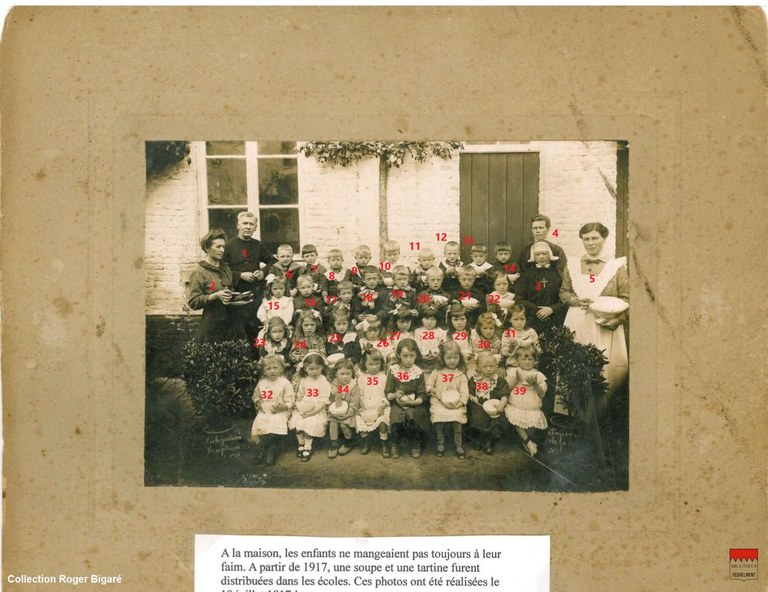 Hemptinne - Ecole gardienne 1917 - identification