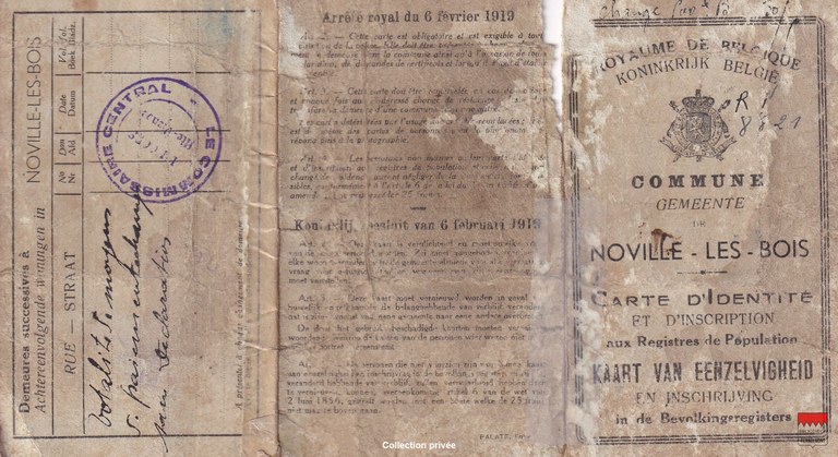 Georges Detry - Carte d'identité