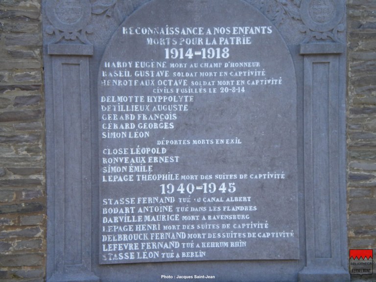 Monument aux morts d'Hingeon - Détail