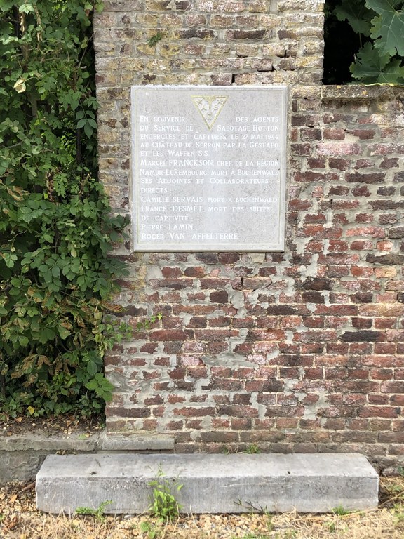 Plaque commémorative - Château de Seron